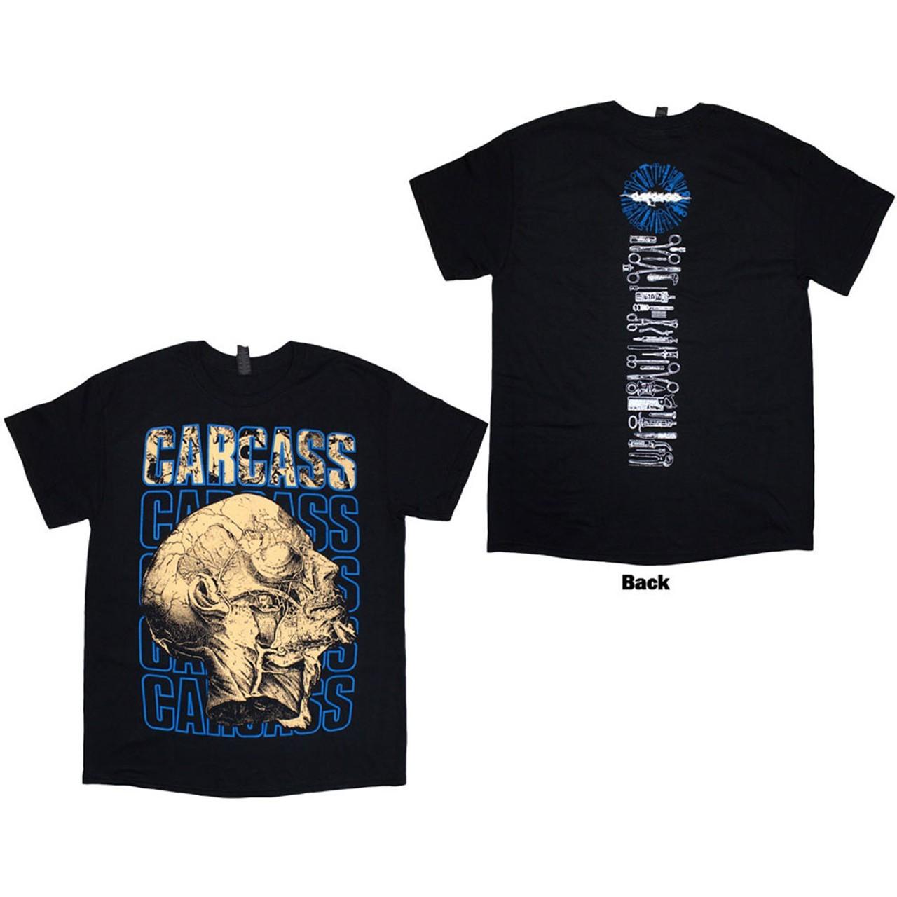 Carcass Necro Head Black T shirt NEW S