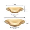 304 Deepened Stainless Steel Dinner Plate Korean Style Round Fruit Serving Dishes Trays Main Dining Noodles Platter Salad Bowl