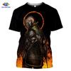 Yaz Erkek T-Shirt Moda 3D Baskı T Shirt Oyun Kadın Rahat Sokak Şıklığı Serin Spor Üst