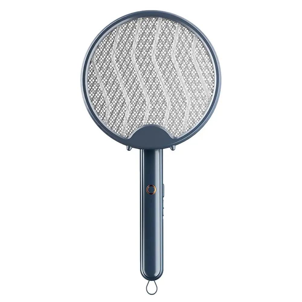 Rechargeable Flycatcher Electric Fly Swatter Racket 2 In 1 Design Electric Fly Insect Bug Zapper Bat Insect Fly Swatter Racket