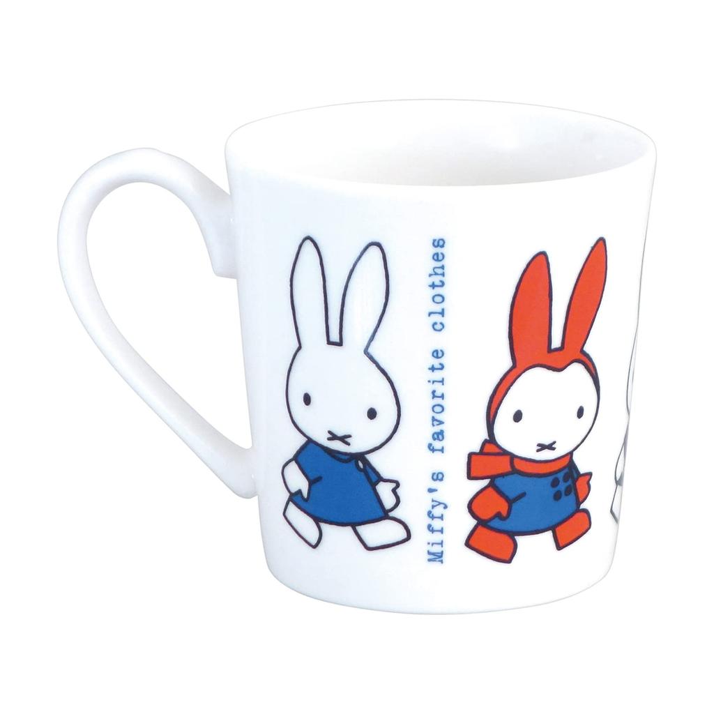 Kanesho Pottery Dick Bruna Favorite Made in 208183 (Kaneshotouki) "Miffy" Mug, Large, Approx. 350ml, Clothes, Japan,
