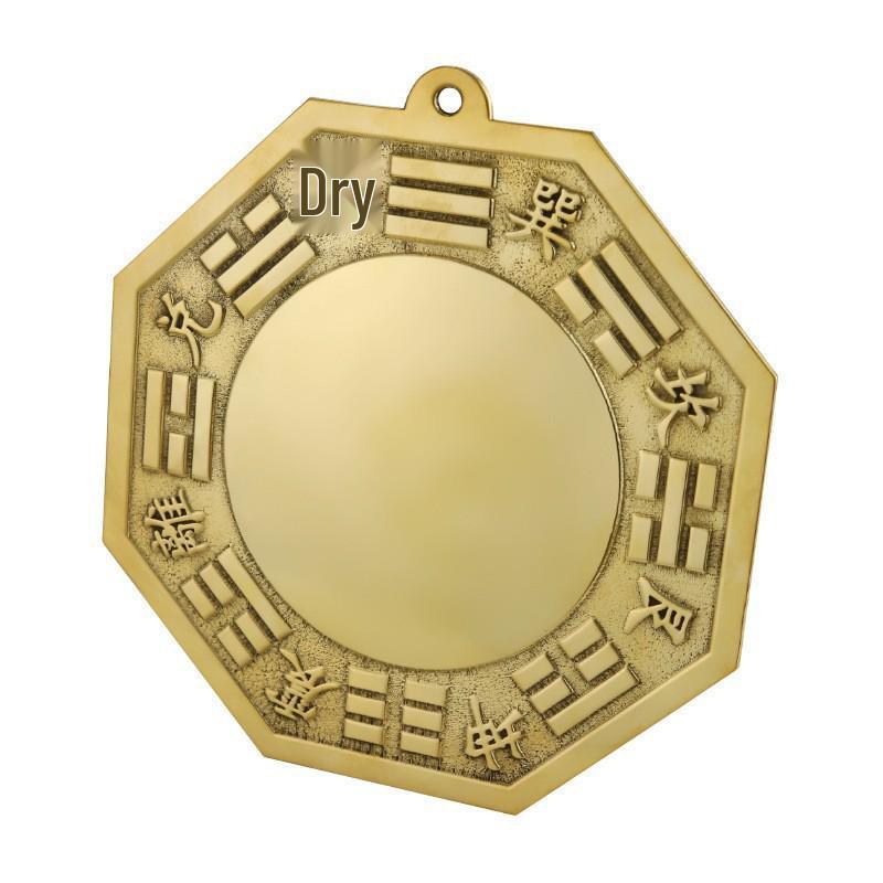Bagua Mirror: Convex Tai Chi Brass Mirror for Home, Entrance, Living Room & Desktop Decor