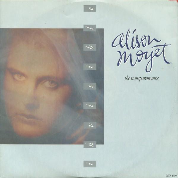 12-дюймовая пластинка ALISON MOYET Invisible The Transparent Mix QTA4930 CBS 1984 UK Pop Б/у