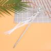 Girls Princess Crown Headband Bow Hair Accessories Snowflake Ribbon Magic Wand Set for Kids Birthday Party Dress Up