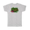 Geschenk-T-Shirt : Aquarellgarten Japan Rahmen