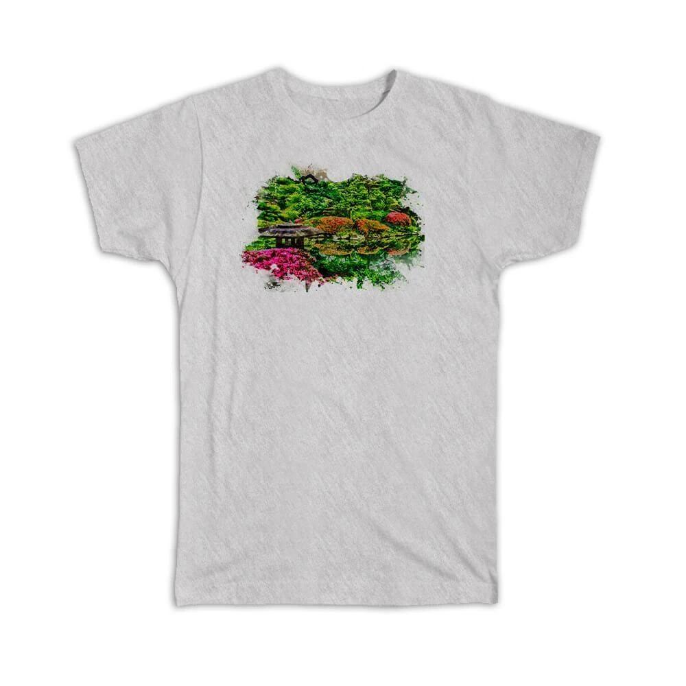 Gift T-Shirt : Watercolor Garden Japan Frame 2XL