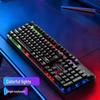 Seven-Color Luminous G100 Wired USB Gaming Keyboard