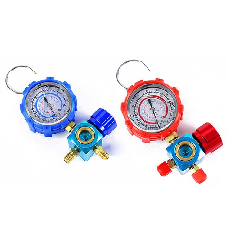 Professional Pressure Gauge with Hanging Hook 1/4 Auto Car Air Conditioning