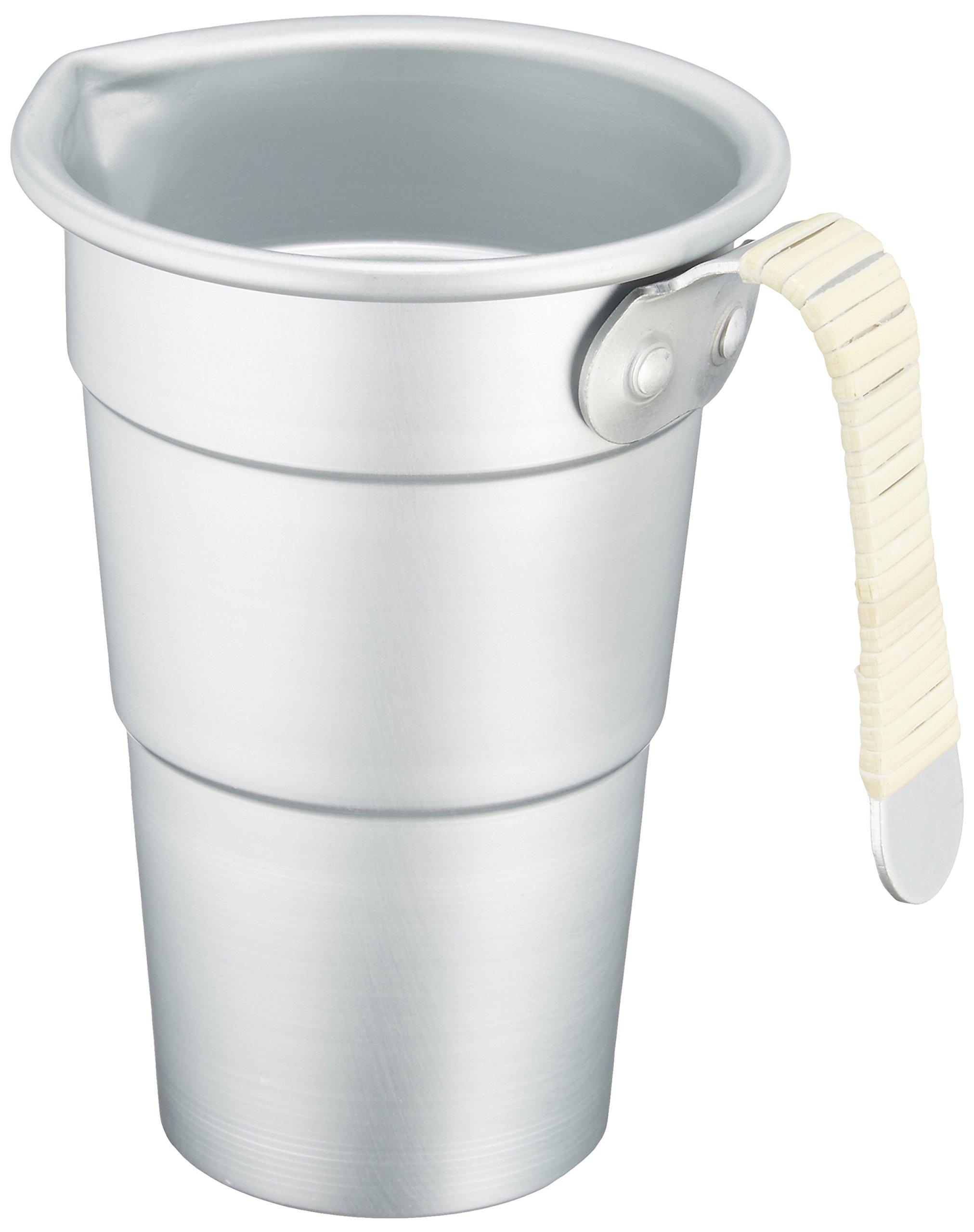 

Алюминиевый тампо для сакэ, размер 2, рулон из ротанга