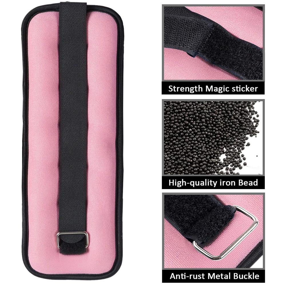 1 Pair Adjustable Ankle Weights For Women And Men, (0.25Kg/0.5Kg Each Pack) Modularized Leg Wrist Weight Straps For Yoga, Gym