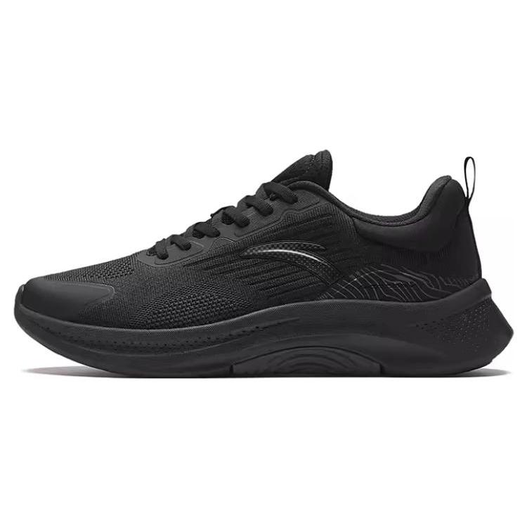 New Anta God Walk 5 Cushioning Wear Resistant Low Top Training Shoes Men's Black 112347718-1