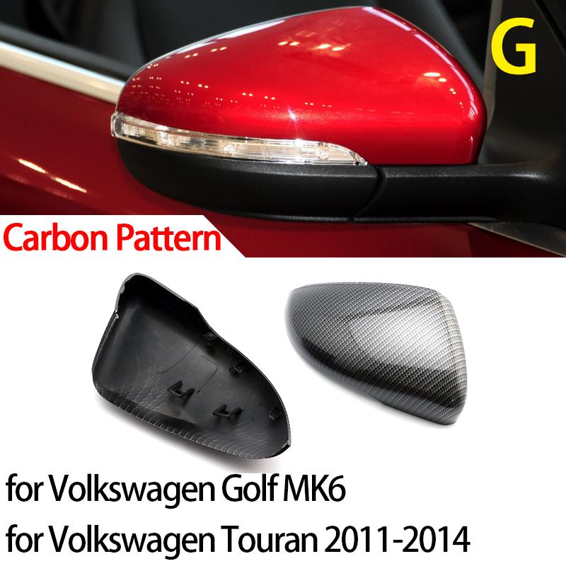 Carbon Look Side Wing Mirror Cover for VW Golf 7.5 MK7 7 GTD R GTI 6 Passat B7 CC Scirocco Polo 6R 6C MK6 Cap for Jetta 6 MKVI