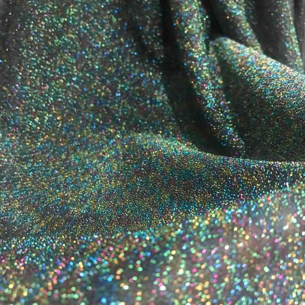 2 Yards Bastelbedarf Hintergrund Bühnenshow Kleidung Hochzeitsdekoration Zubehör Mehrfarbig Modekleid Lurex Glitzerstoff