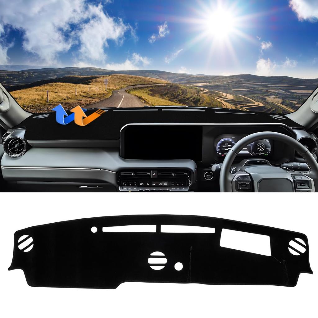 Cartist Dashboard Mat for the New Land Cruiser 250 Dashboard Cover for Cars with HUD LAND CRUISER 250 Series Land Cruiser 250 Reduces Prevents