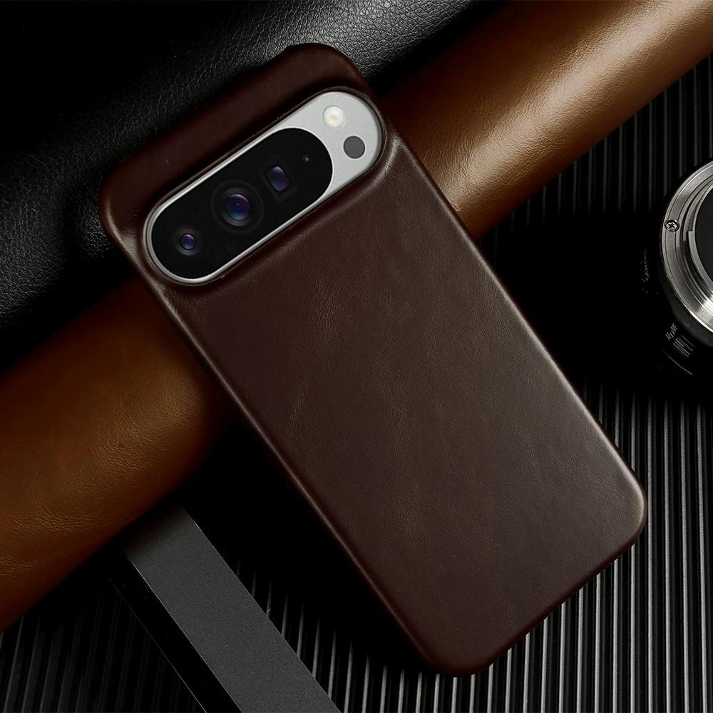 Genuine Leather Waxed Texture Case for