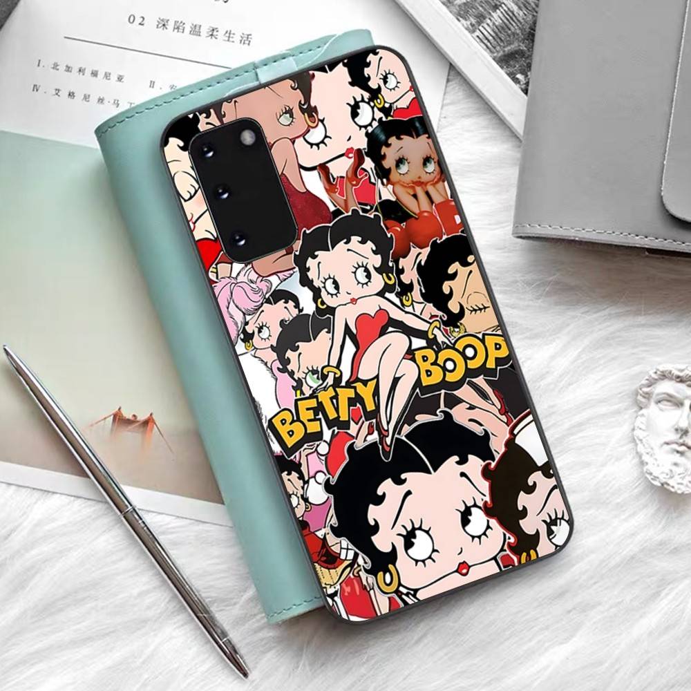 Cartoon B-Betty B-Boop Phone Case For Samsung S 24 Fe 25 Ultra Plus 20 Lite 21 30 22 23 24 22 Ultra 5G Fundas