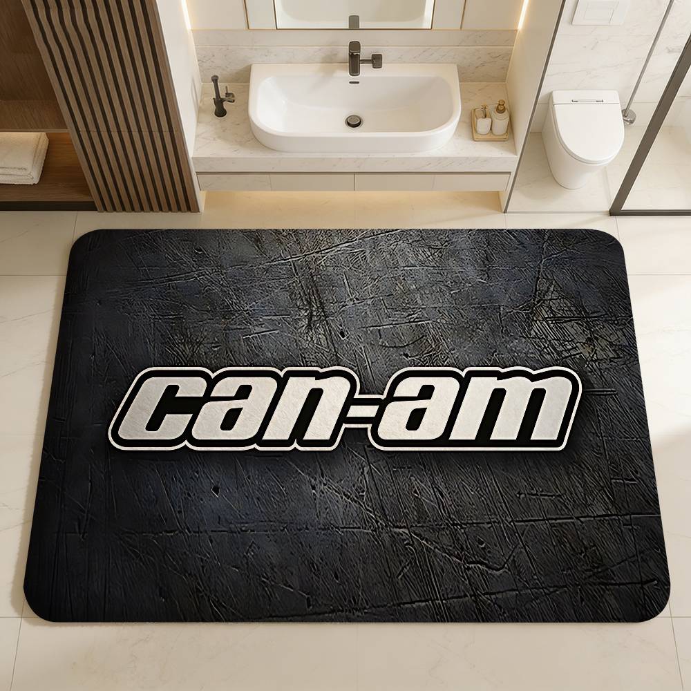 C-Can-AmS Spyder Logo Floor Mat Rectangle Anti-slip Home Soft Badmat Front Door Indoor Outdoor Mat Welcome Doormat