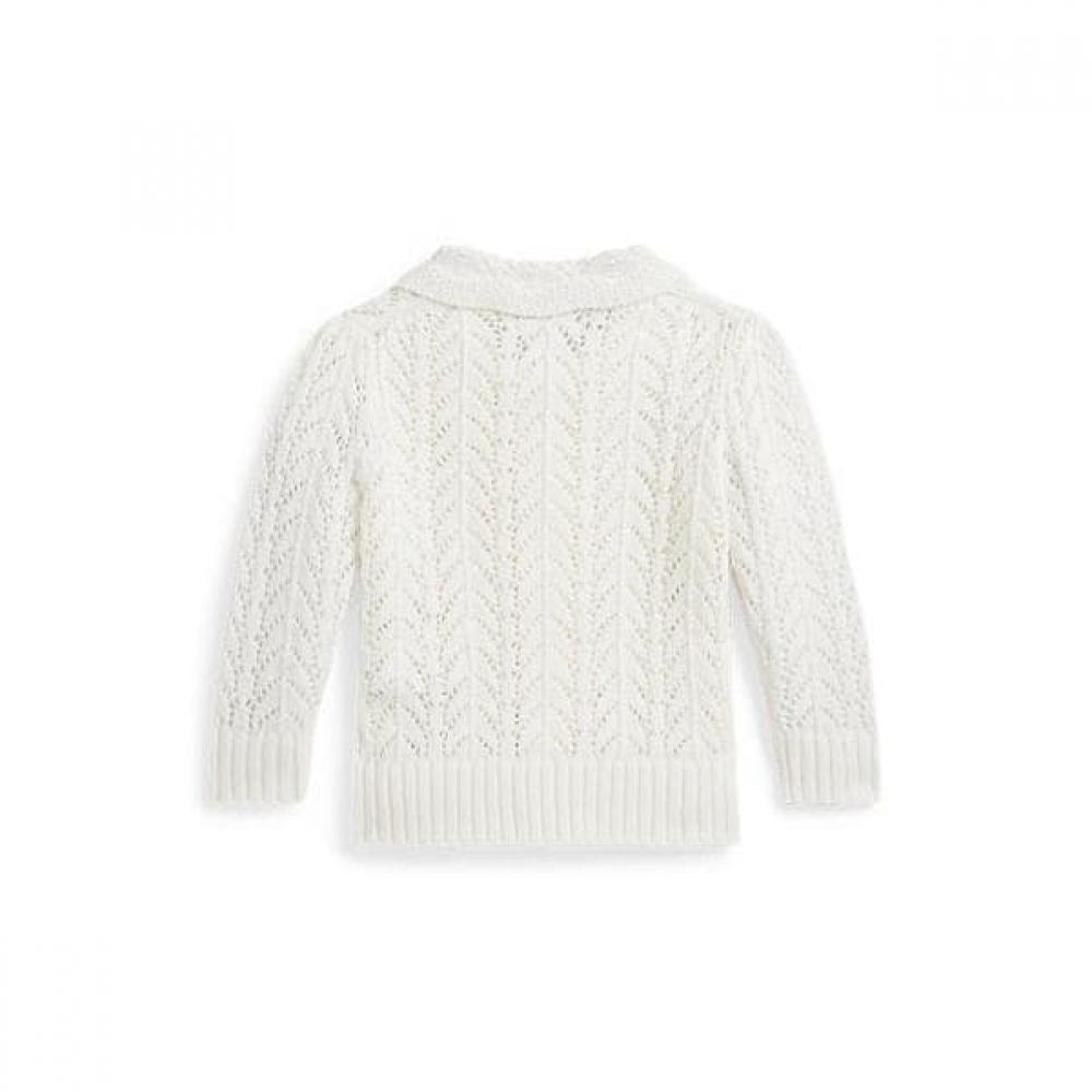 Polo Ralph Lauren Baby Girls Pointelle Knit Cotton Cardigan  Cwposwef6820222100 