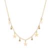 Pentagram pendant necklace female, simple fashion pendant neck chain