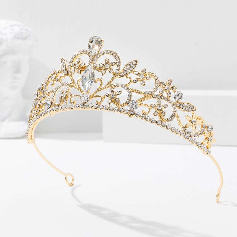 

Свадебная корона Повязки на голову для девочек Детская принцесса Корона высокого класса Заколки и повязки для волос для девочек Аксессуары для волос для маленьких девочек Повязки на голову