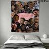 THE ROOKIE Wall Tapestry Aesthetic Wall Hanging Printed Fabric Blanket Decorative Tapestries for Bedroom Living Room Home Decor
