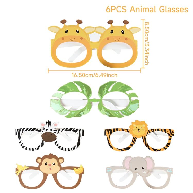 Jungle Animal Party Decor Paper Glasses Jungle Birthday Party Decor Kids Baby Shower Wild One 1st Birthday Safari Party Supplies