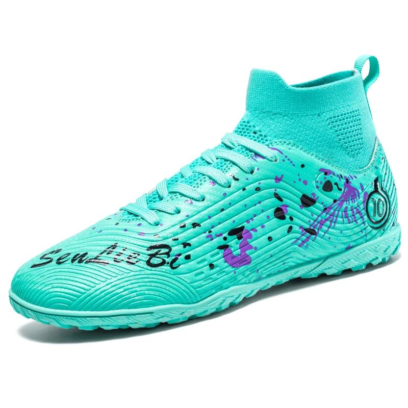 Men's Soccer Shoes Anti-slip TF/FG Football Boots Breathable Outdoor Grass Soccer Boot Low-Top Non-Slip Sports Soccer Sneakers