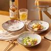 Flower Sea Series Japanese Ceramic Deep Square Plates