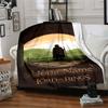 Lord Rings Personalized Name Blanket Gift Customizable Blanket Comfortable Throw For Nap Chair Sofa Bedding All-Season Use