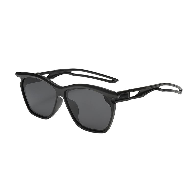 New Stylish Square Sunglasses for Men Women Hollow Out Design Travel Bicycle Outdoor UV Protection Fashion Shades