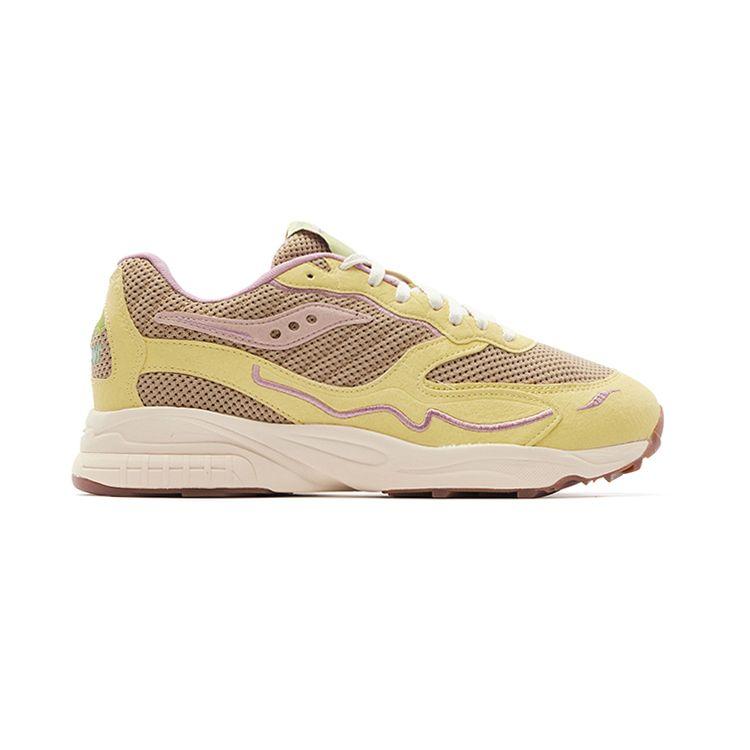 Saucony Men's 3D Grid Hurricane Mushroom Tan Yellow Sneakers S70747-1