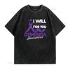 Womens I Will Remember For You Dementia Awareness Ribbon T Shirt Black X Large Vintage Washed Homme Unisex Fashion