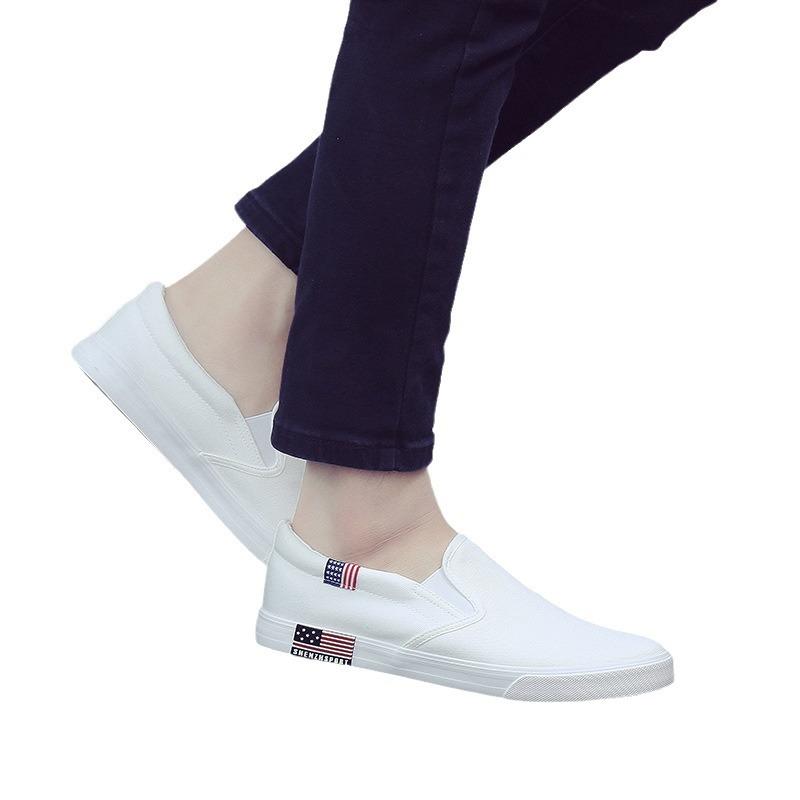 Paar Frühling Übergröße Herren Canvas Schuhe Sneaker Herrenschuhe Koreanische Version Lässig Student Kleine Weiße Schuhe Tide