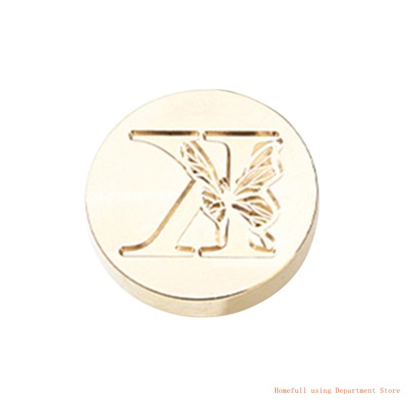 Butterfly Letter Pattern Wax Stamp Head, Sealing Wax Stamp Head Replacement
