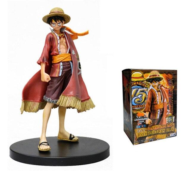 Anime Figure Red Shawl Monkey D Luffy Figurine Luffy Action Figure Collection Model Toys Doll Kids Gift
