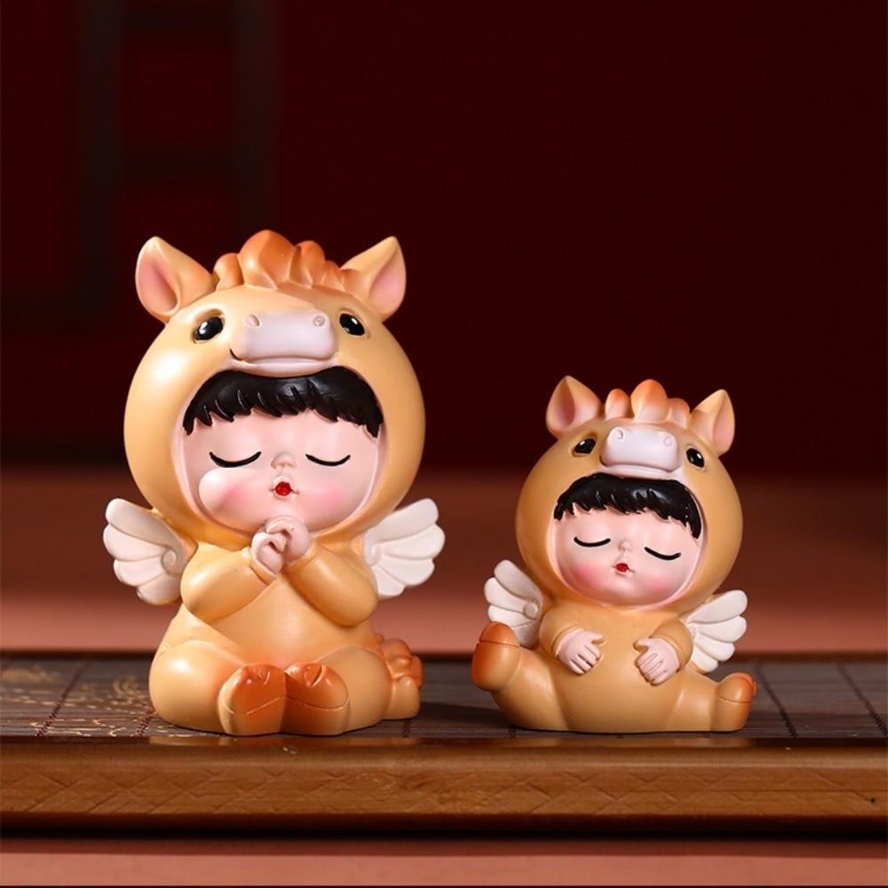 Creative Style Horse Baby Figurine Traditional Mini Snake Ornament  Spring Festival