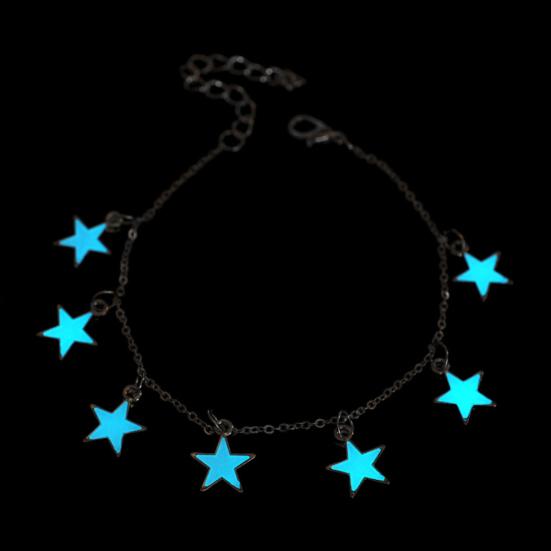Little Star Heart Flower Glow In the Dark Ankle Bracelet Anklet Women's Jewelry