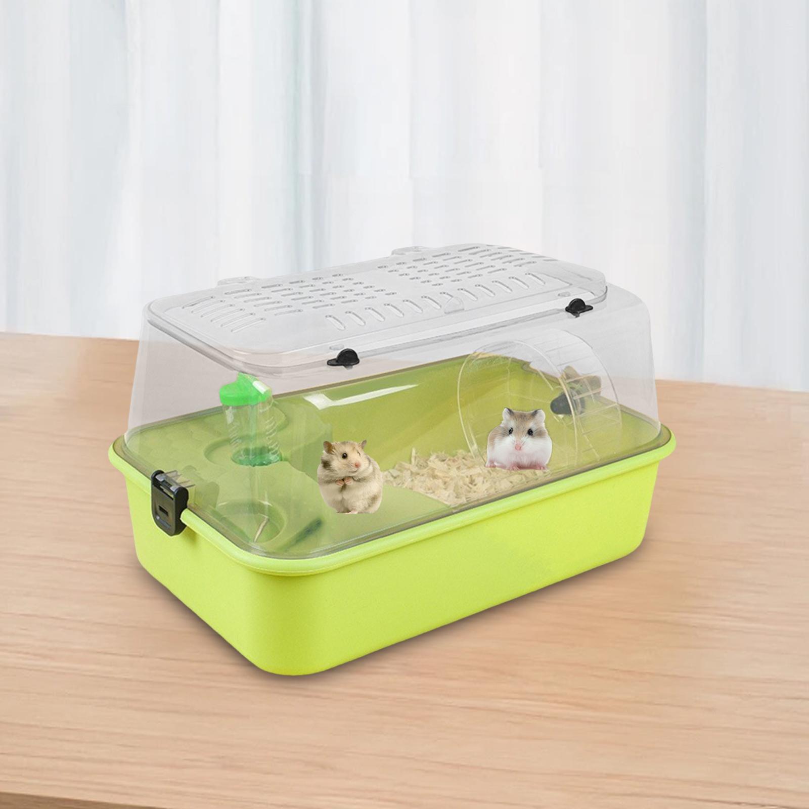 Hamster Cage Portable Rest Breathable Hamster Enclosure for Hedgehog Gerbils