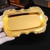 Nordic Dried Fruit Plate Silver Metal Snacks Tray for Wedding Gifts Cake Dessert Cake Pan for Party Birthday Party