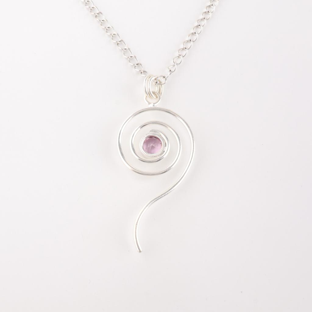 Morganite Gemstone 925 Sterling Silver Jewelry Handmade Pendant Engagement Gift PP-42-16