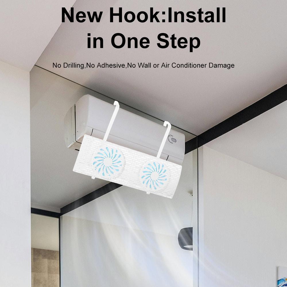 Adjustable Air Conditioner Windshield Expandable Wind Direction Baffle  for Home/Office