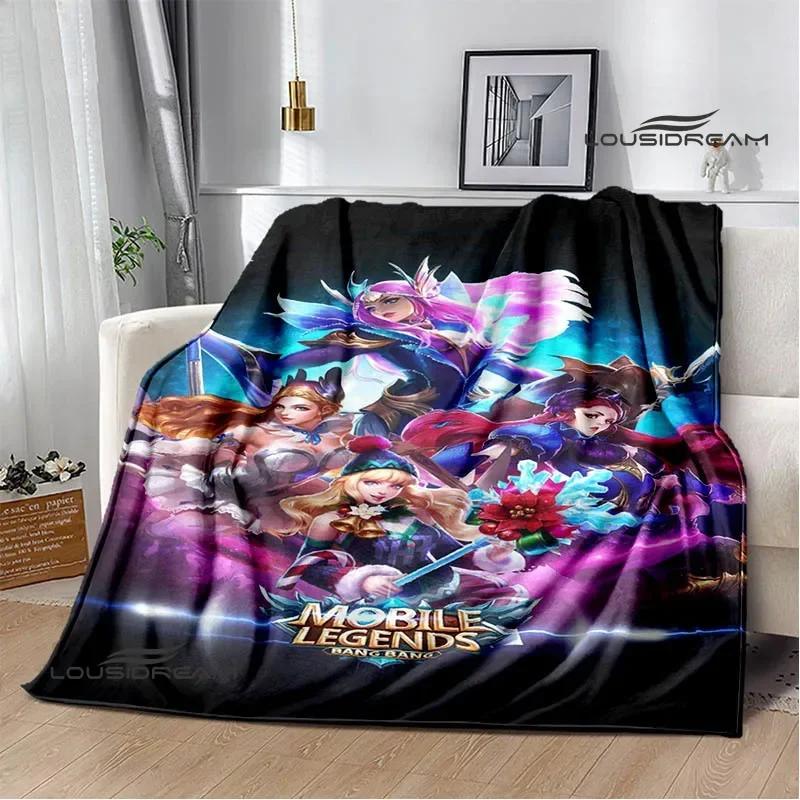 Mobile Legends Bang Bang Cartoon Printed Blankets Fashion Warm Flange Blanket Home Travel Blanket Bed Linings Birthday Gift