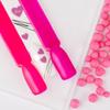 Nail Art Stickers, thin, self-adhesive, neon pink hearts, Z-D4214