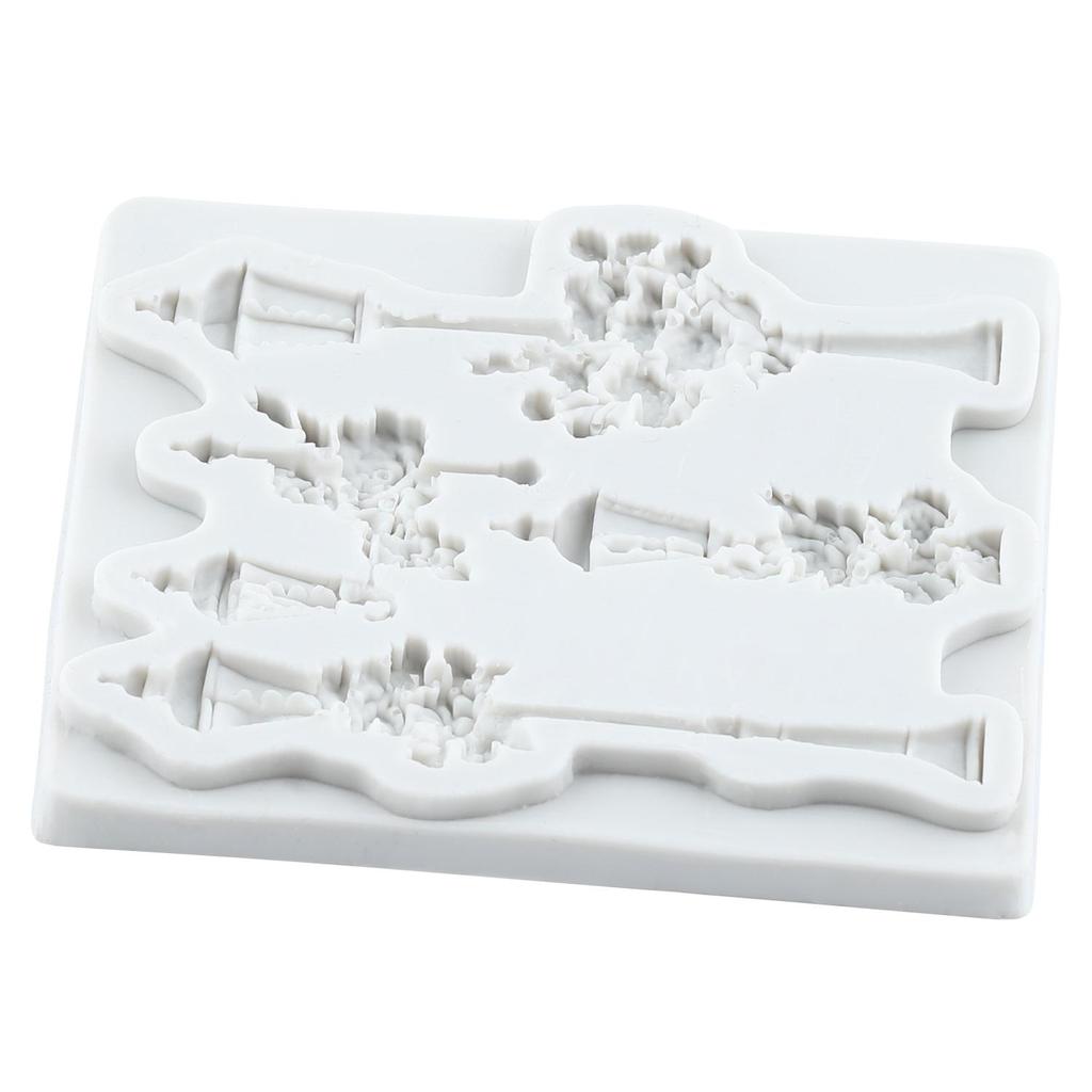 Vintage Straßenlaterne Silikonformen Straßenlaterne Fondantform Kuchen Dekorationswerkzeuge Cupcake Topper Schokolade Süßigkeiten Basteln Gum Paste Polymer Clay