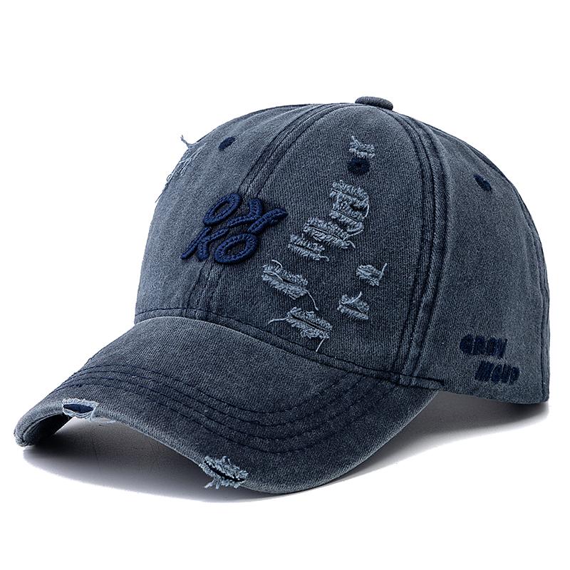 

Новая винтажная кепка из вымытого хлопка высокого качества с вышитыми буквами OK-KO для мужчин и женщин, для занятий спортом на открытом воздухе, для папы 56cm-60cm темно-синий