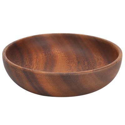 Salatschüssel aus Holz, Snackschale, Obst, Lebensmittel, Suppe, Servierschüsseln, Geschirr für Zuhause, Café, Teehaus, Restaurant