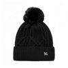 Warm Winter Hat Ear Protection Pompoms Hat Casual Crochet Women's Hat  Outdoor