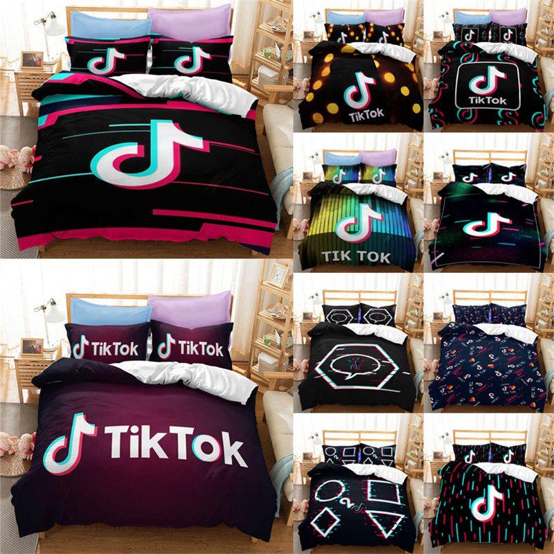 Tiktok Pattern 3d Printed Bedding Set For Luxurious Style And Comfort In Eu Sizes