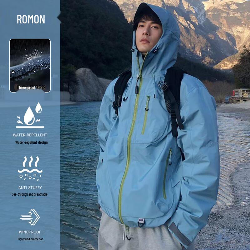ROMON Unisex Outdoor Windproof Waterproof Jacket