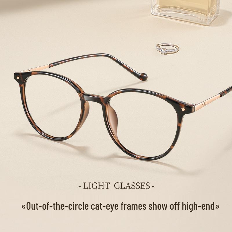 

Ultra-Light Tortoiseshell Glasses: No-Makeup Look, Slim Face Design, Myopia-Friendly, Square & Round Frames for Women (Model 210654) Olive Green C6